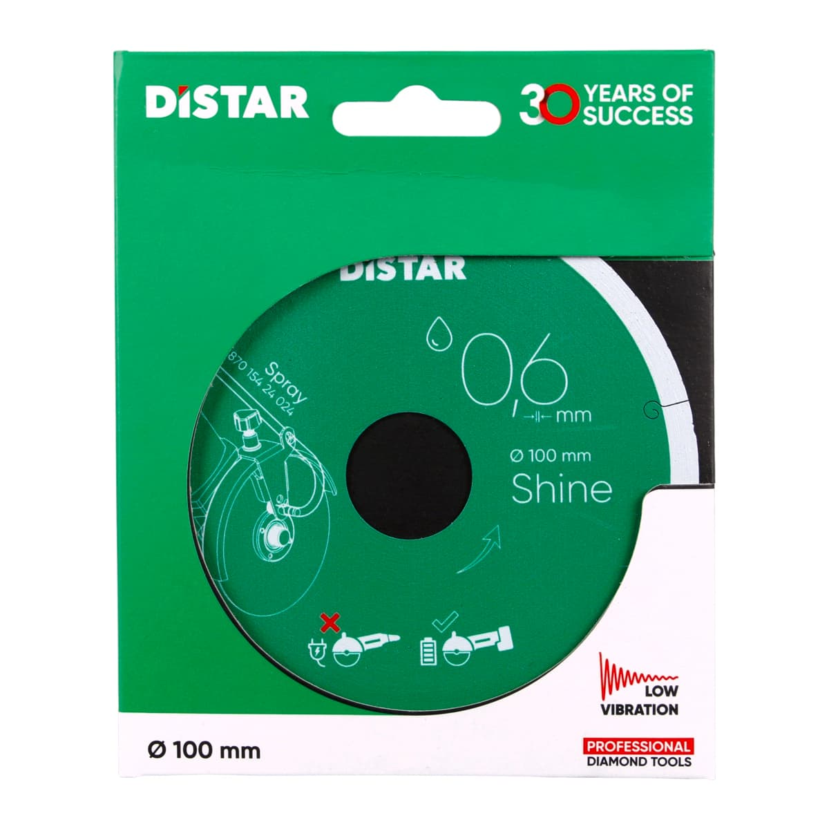 Disc diamantat Distar 1A1R 101.6 mm Shine